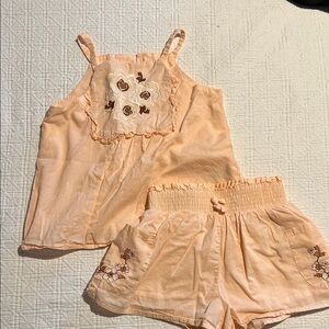 Janie and Jack Apricot Set